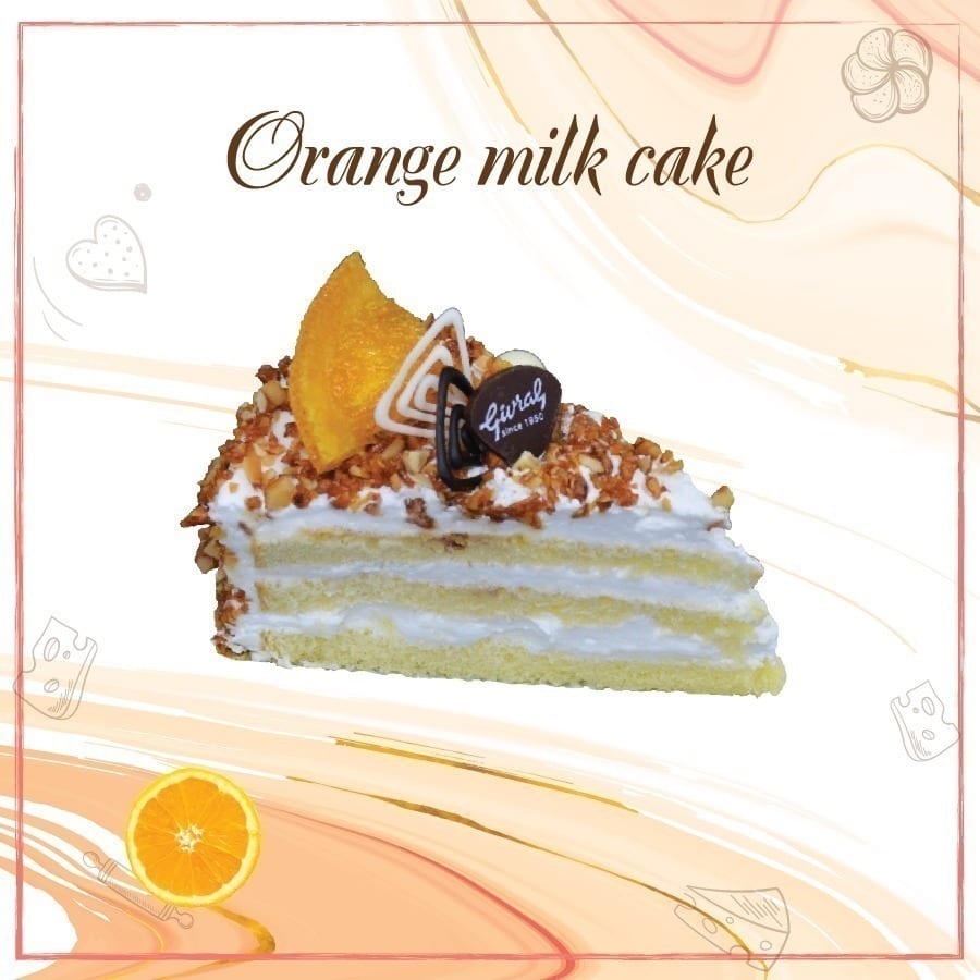 Bánh Givral: Orange Milk Cake (cái) Givral - GV38 | Flosa