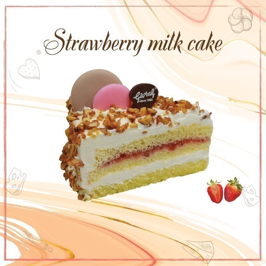 Bánh Givral: Strawberry Milk Cake (cái) Givral - GV37 | Flosa