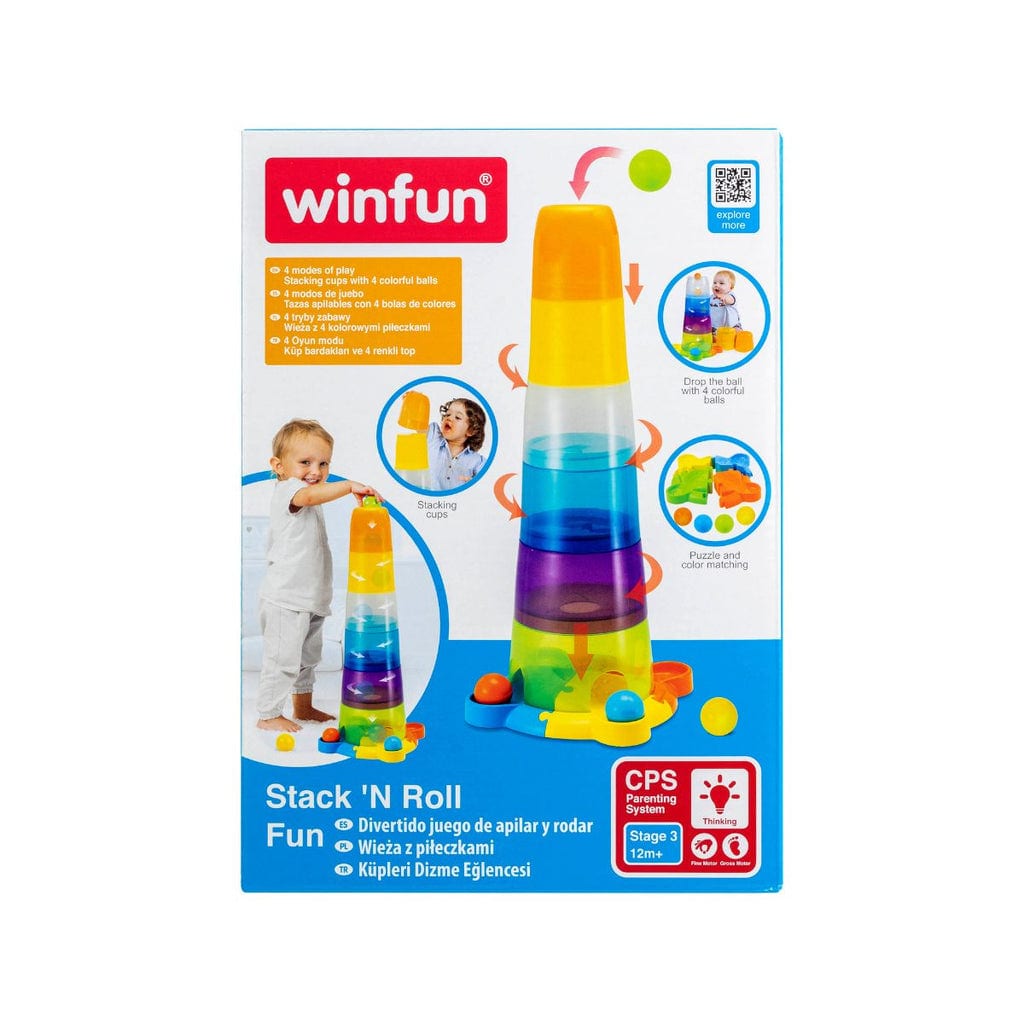 樂高與益智玩具:  有趣的杯子和球疊加玩具 WINFUN 000737 