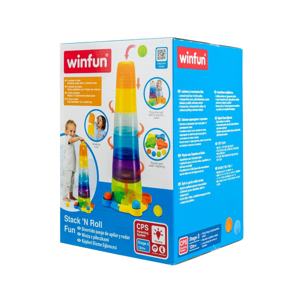 樂高與益智玩具:  有趣的杯子和球疊加玩具 WINFUN 000737 