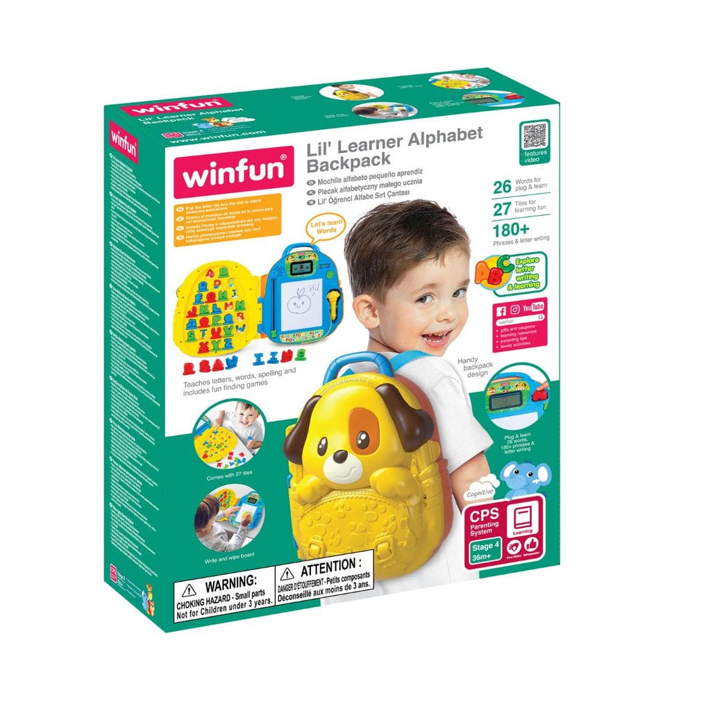  Đồ Chơi Balo Chữ Cái Kèm Bảng Vẽ Cho Bé WINFUN 001205 