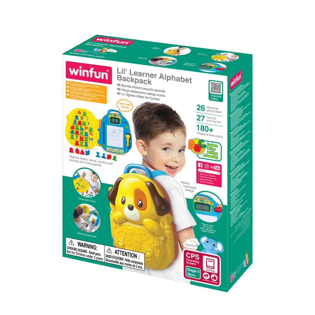  Đồ Chơi Balo Chữ Cái Kèm Bảng Vẽ Cho Bé WINFUN 001205 