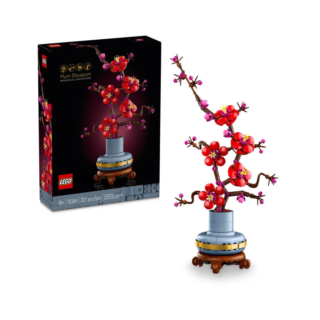 樂高與益智玩具:  桃花盆栽拼裝玩具 LEGO BOTANICALS 10369 (327 件) 