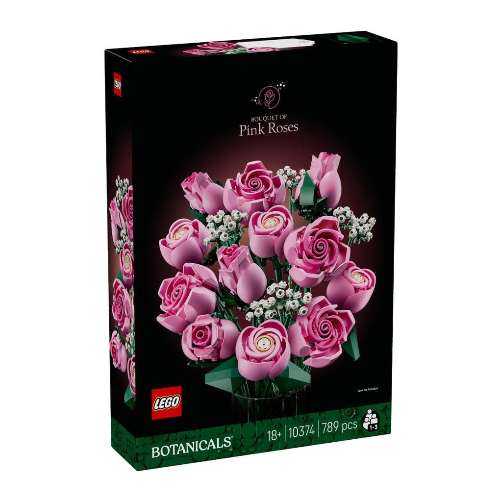 樂高與益智玩具:  粉色玫瑰花束 LEGO BOTANICALS 10374 (789個零件) 