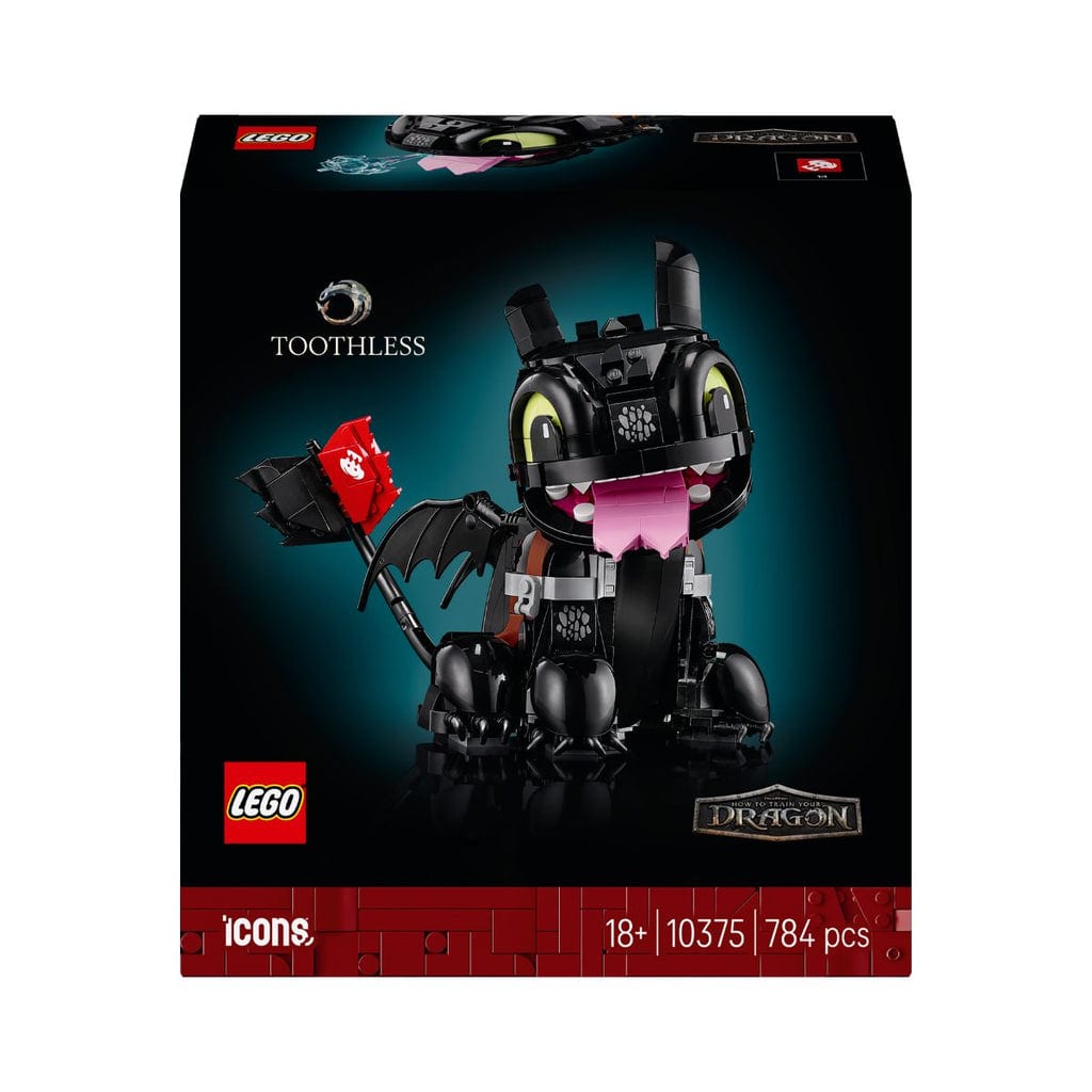樂高與益智玩具:  馴龍秘籍：無牙拼裝玩具 LEGO ICONS 10375 