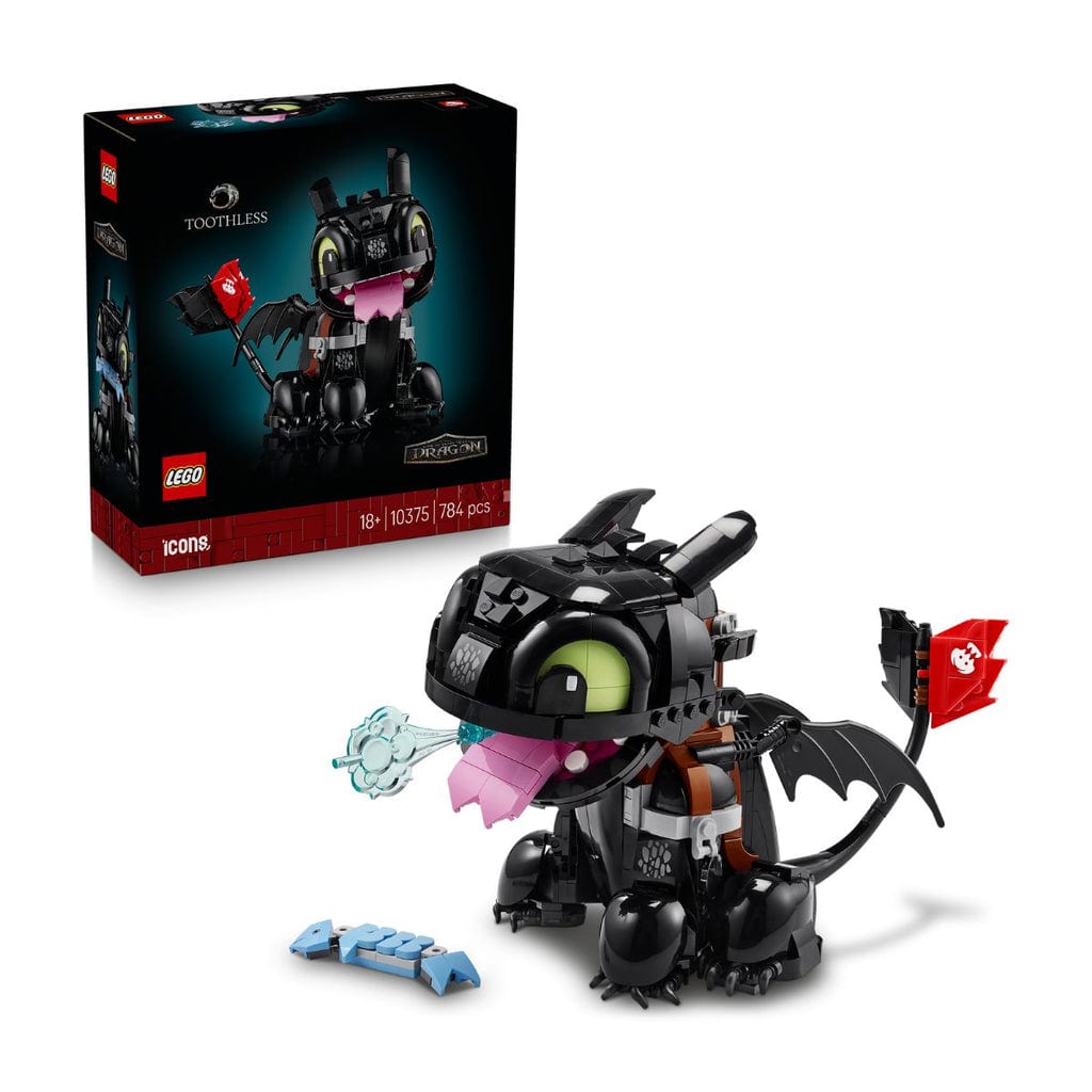 樂高與益智玩具:  馴龍秘籍：無牙拼裝玩具 LEGO ICONS 10375 