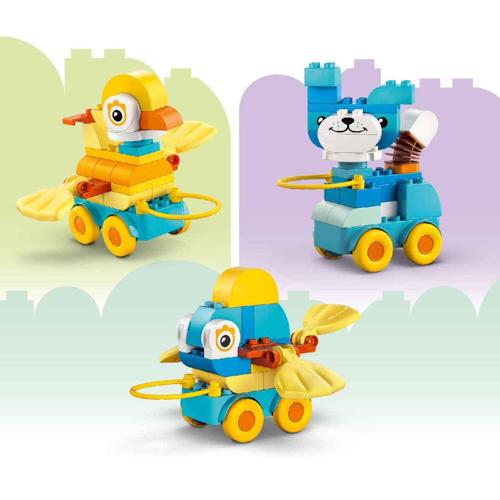  Đồ Chơi Lắp Ráp 3 Trong 1 Động Vật Đi Trên Bánh Xe LEGO DUPLO 10448 