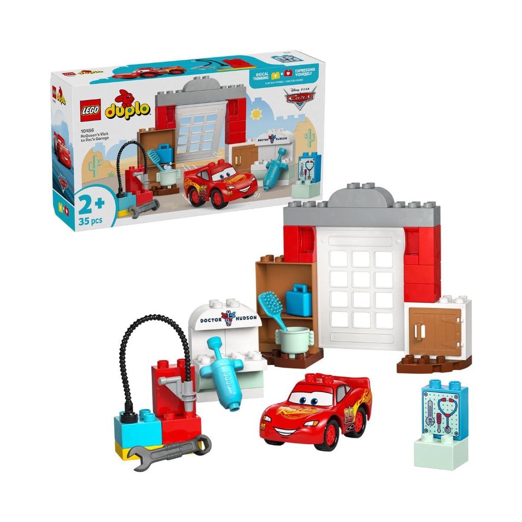 樂高與益智玩具:  醫生Doc的車庫之旅與麥昆 LEGO DUPLO 10456 (35個零件) 