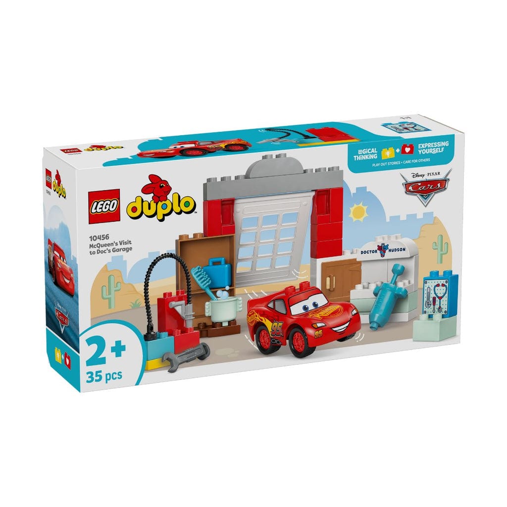 樂高與益智玩具:  醫生Doc的車庫之旅與麥昆 LEGO DUPLO 10456 (35個零件) 