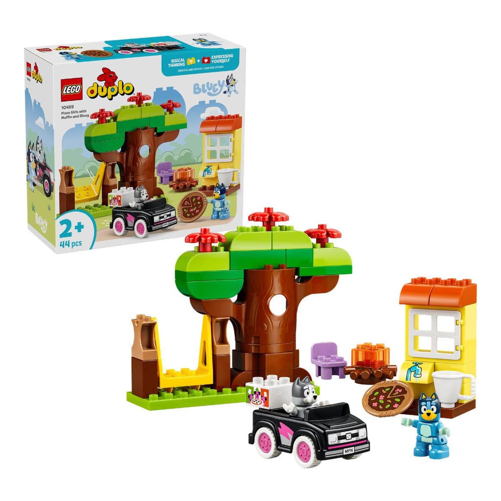 LEGO et jouets éducatifs:  Jouet de construction La sortie pizza de Muffin et Bluey LEGO DUPLO 10469 (44 pièces) 