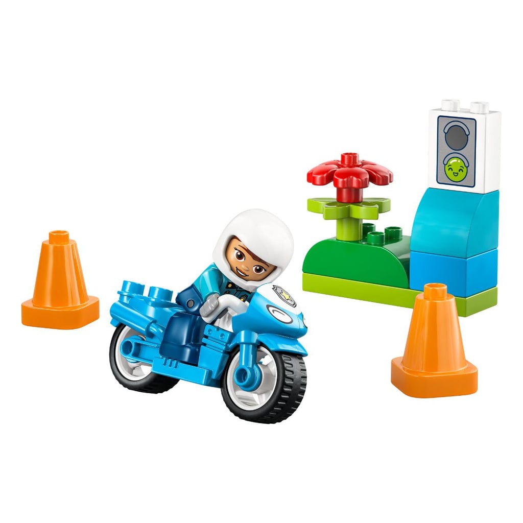  Đồ Chơi Lắp Ráp Xe Mô Tô Cảnh Sát Xanh Dương LEGO DUPLO 10471 (11 chi tiết) 