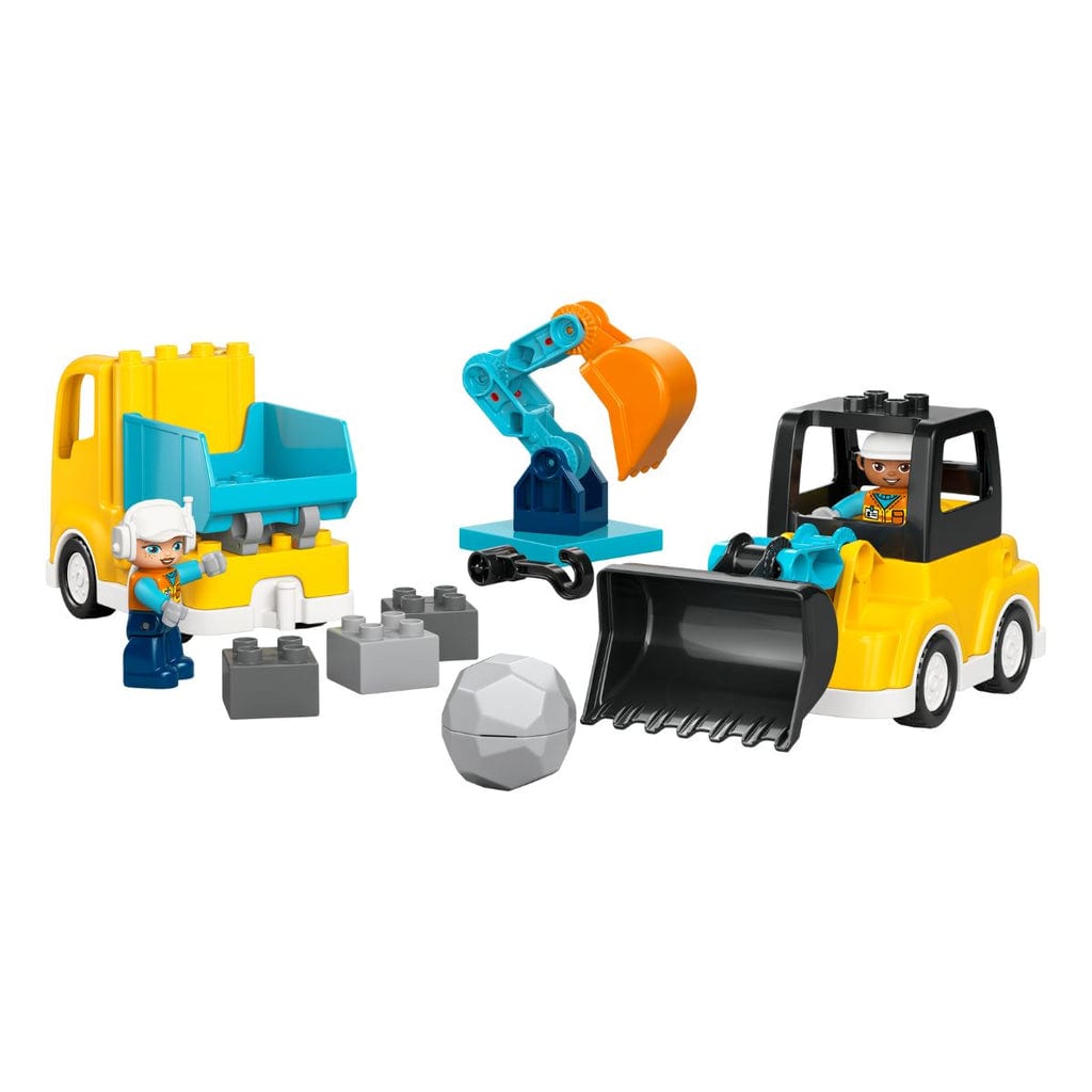 Đồ Chơi Lắp Ráp 3 Trong 1: Xe Công Trình LEGO DUPLO 10475 (22 chi tiết) 