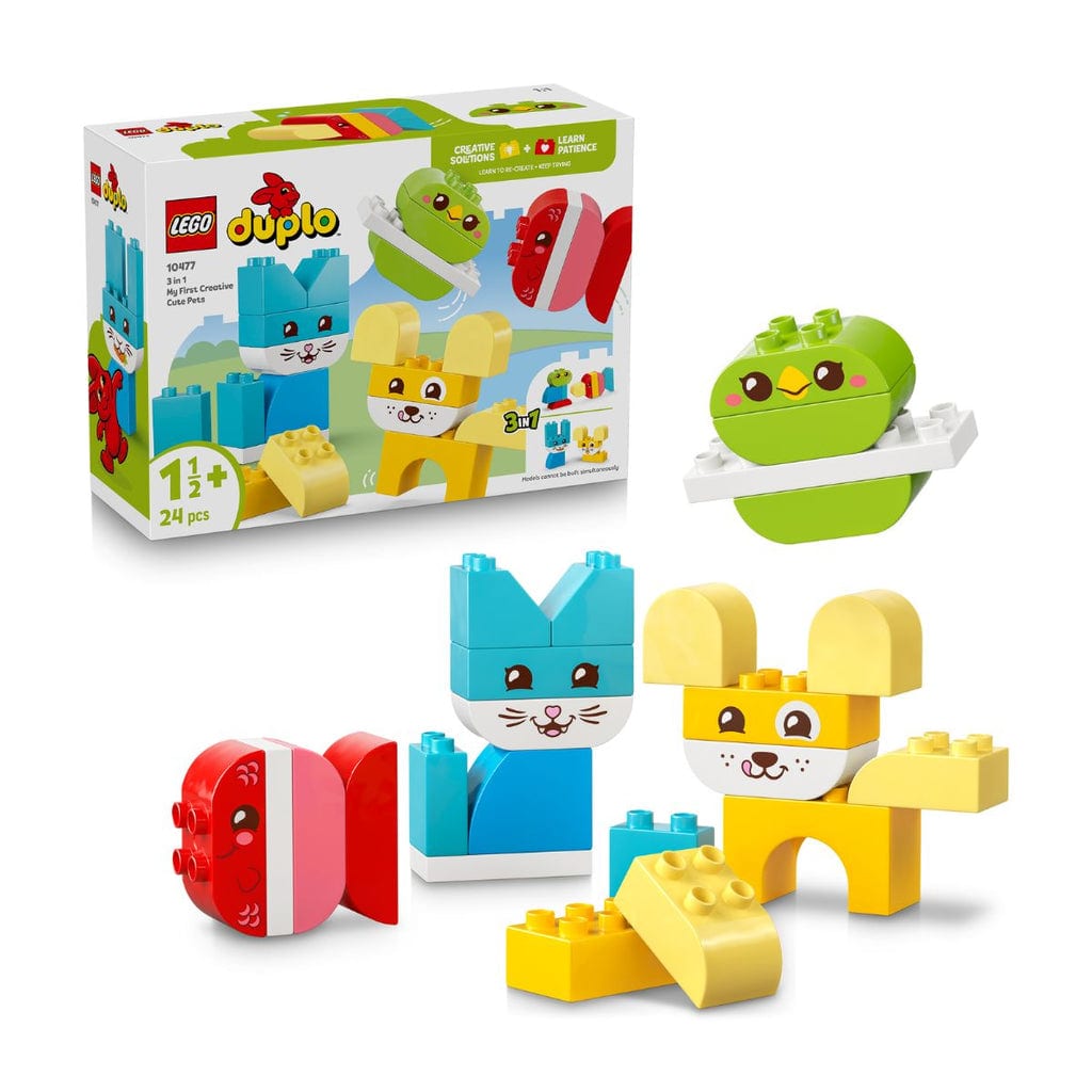 樂高與益智玩具:  3合1：可愛的創意寵物 LEGO DUPLO 10477 (24 件) 