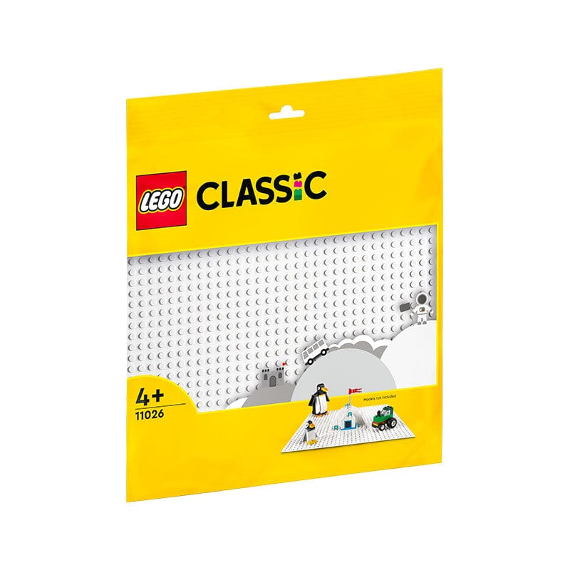 樂高與益智玩具:  白色拼裝底座 LEGO CLASSIC 11026 (1 件) 
