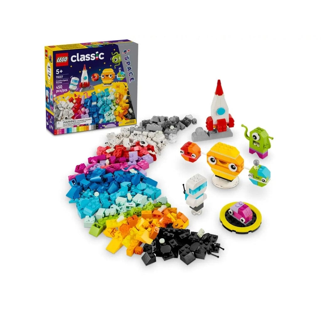 樂高與益智玩具:  太空主題創意磚拼裝玩具 LEGO CLASSIC 11037 (450 件) 