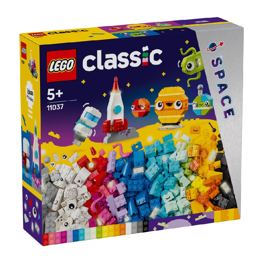 樂高與益智玩具:  太空主題創意磚拼裝玩具 LEGO CLASSIC 11037 (450 件) 