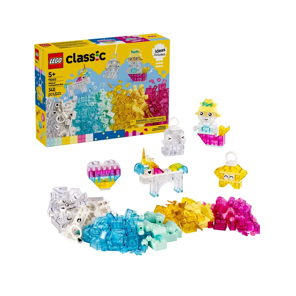 樂高與益智玩具:  神奇透明盒拼裝玩具 LEGO CLASSIC 11040 (340 件) 