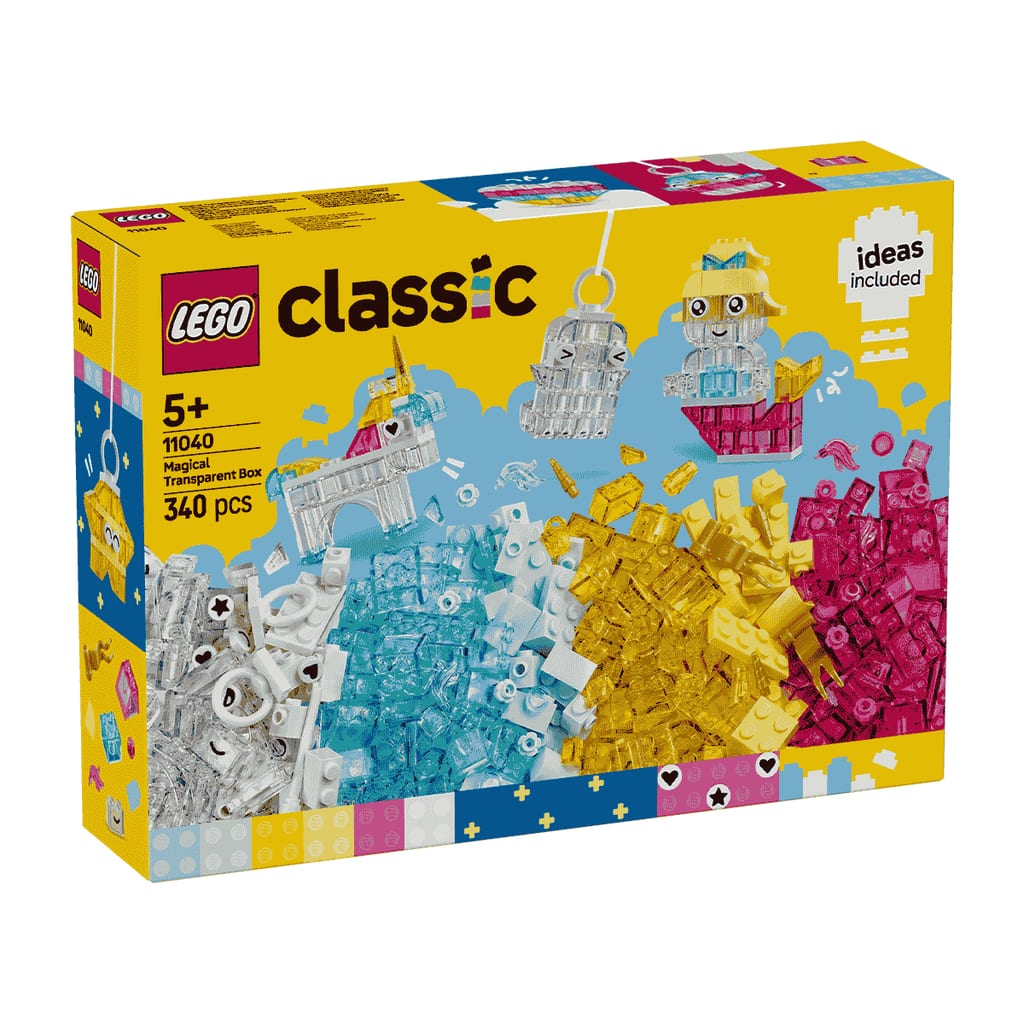 樂高與益智玩具:  神奇透明盒拼裝玩具 LEGO CLASSIC 11040 (340 件) 