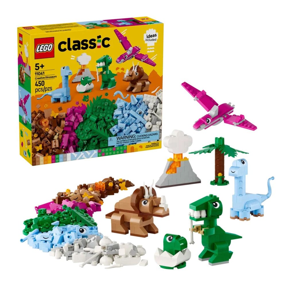 樂高與益智玩具:  恐龍主題拼裝玩具 LEGO CLASSIC 11041 (450 件) 