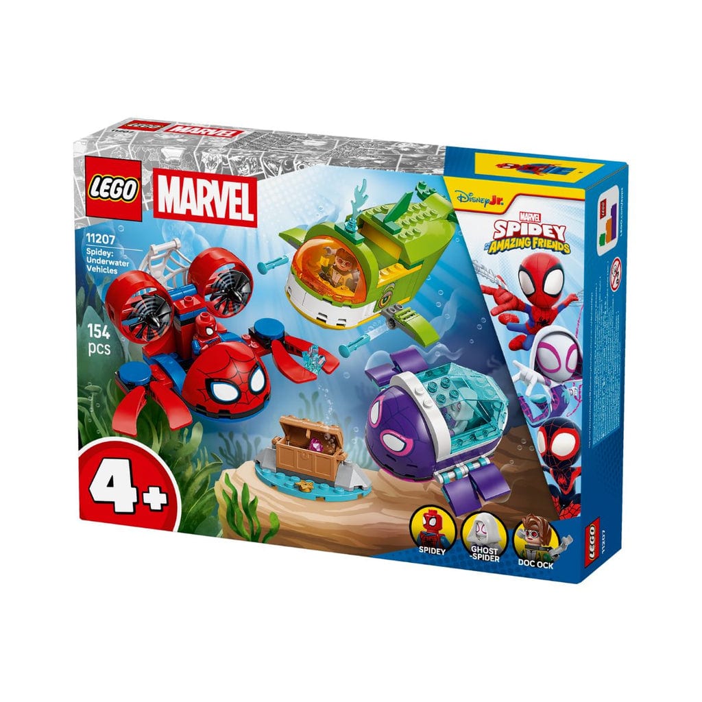 樂高與益智玩具:  蜘蛛俠與水下交通工具 LEGO SPIDEY 11207 (154 件) 