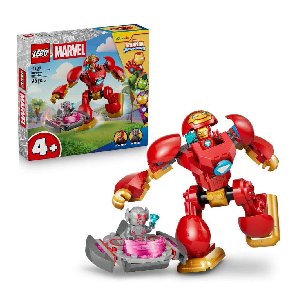 樂高與益智玩具:  超級英雄烏爾特朗與鋼鐵俠LEGO拼裝玩具11209（96個零件） 