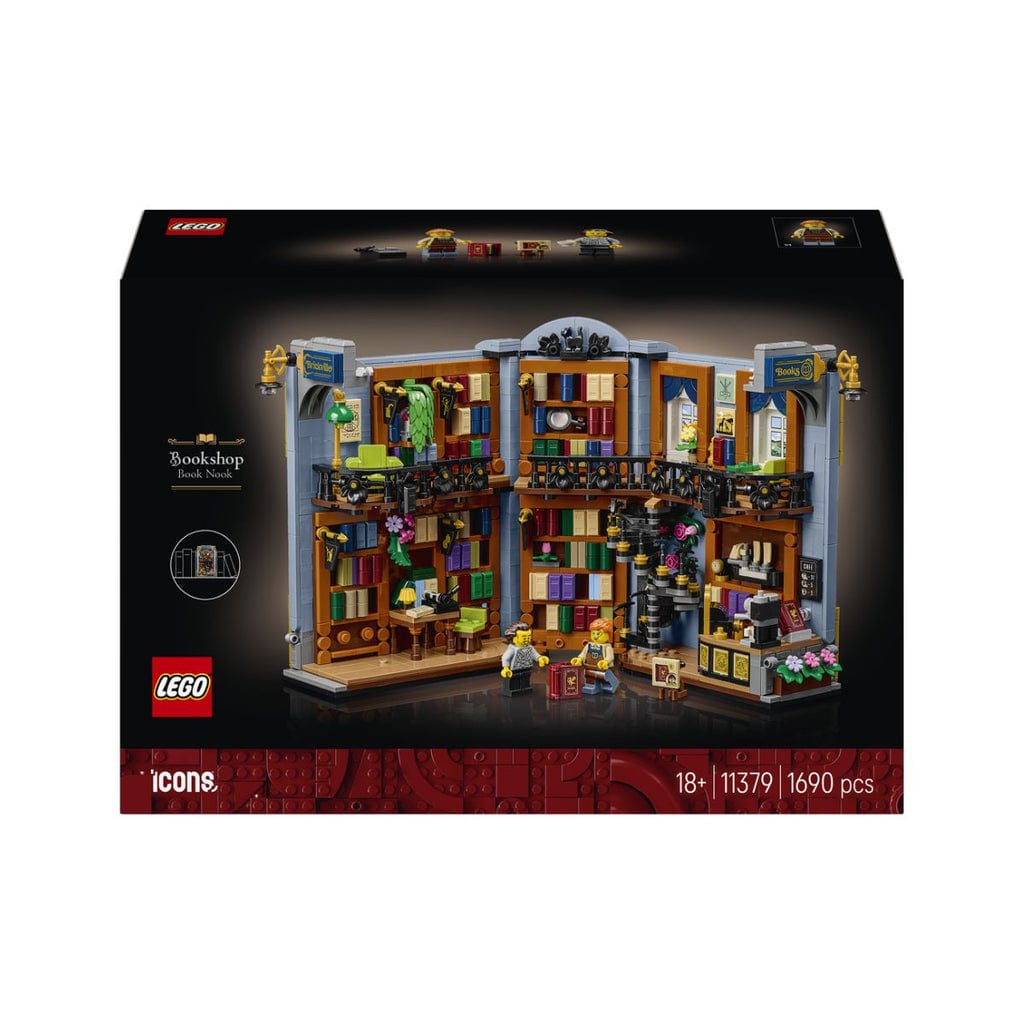 LEGO et jouets éducatifs:  Jouet de construction Modèle de coin livre (Book Nook) - Librairie LEGO ICONS 11379 (1690 pièces) 