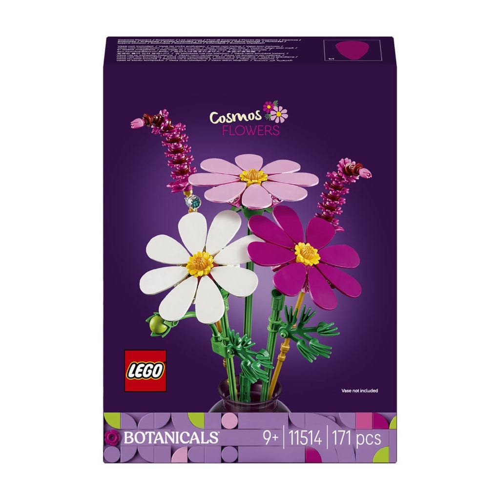 樂高與益智玩具:  樂高植物系列蝴蝶花拼裝玩具11514（171個零件） 