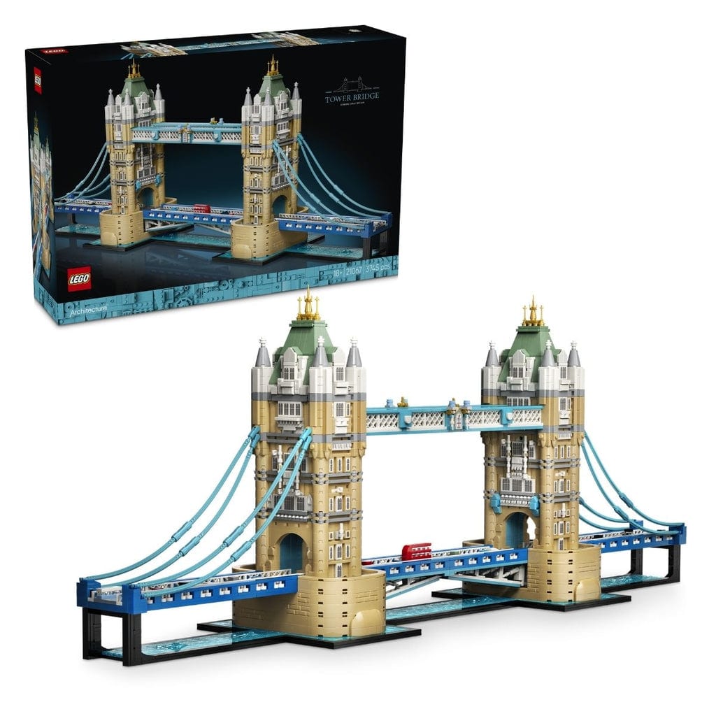 樂高與益智玩具:  倫敦塔橋拼裝玩具 LEGO ARCHITECTURE 21067 (3745個零件) 