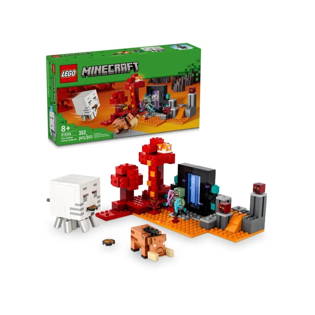 樂高與益智玩具:  地獄之門伏擊拼裝玩具 LEGO MINECRAFT 21255 (352 件) 