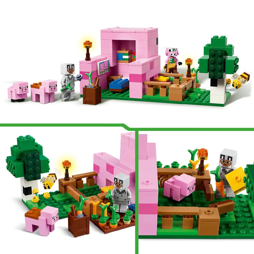  Đồ Chơi Lắp Ráp Ngôi Nhà Của Những Chú Heo Con LEGO MINECRAFT 21268 (238 chi tiết) 