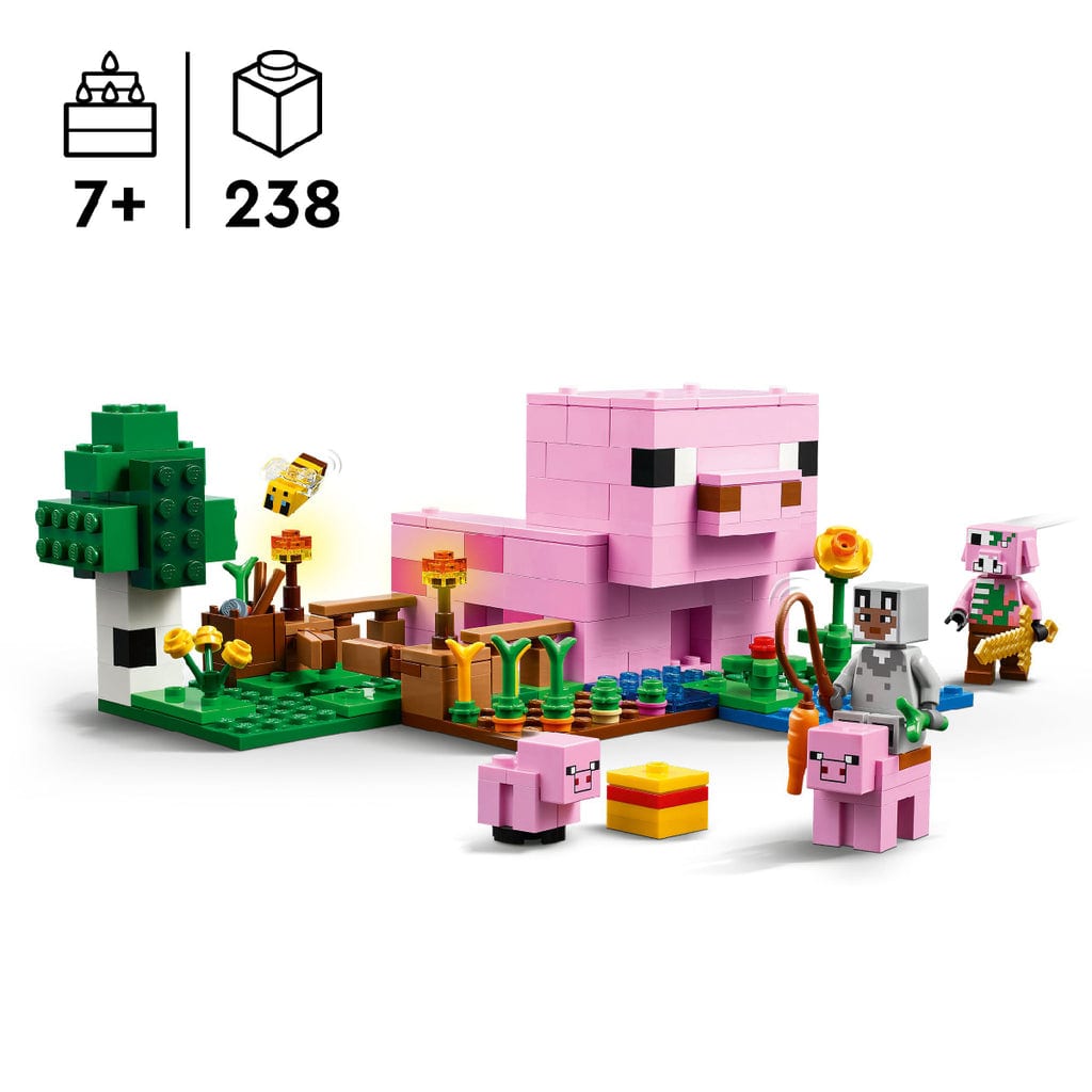  Đồ Chơi Lắp Ráp Ngôi Nhà Của Những Chú Heo Con LEGO MINECRAFT 21268 (238 chi tiết) 