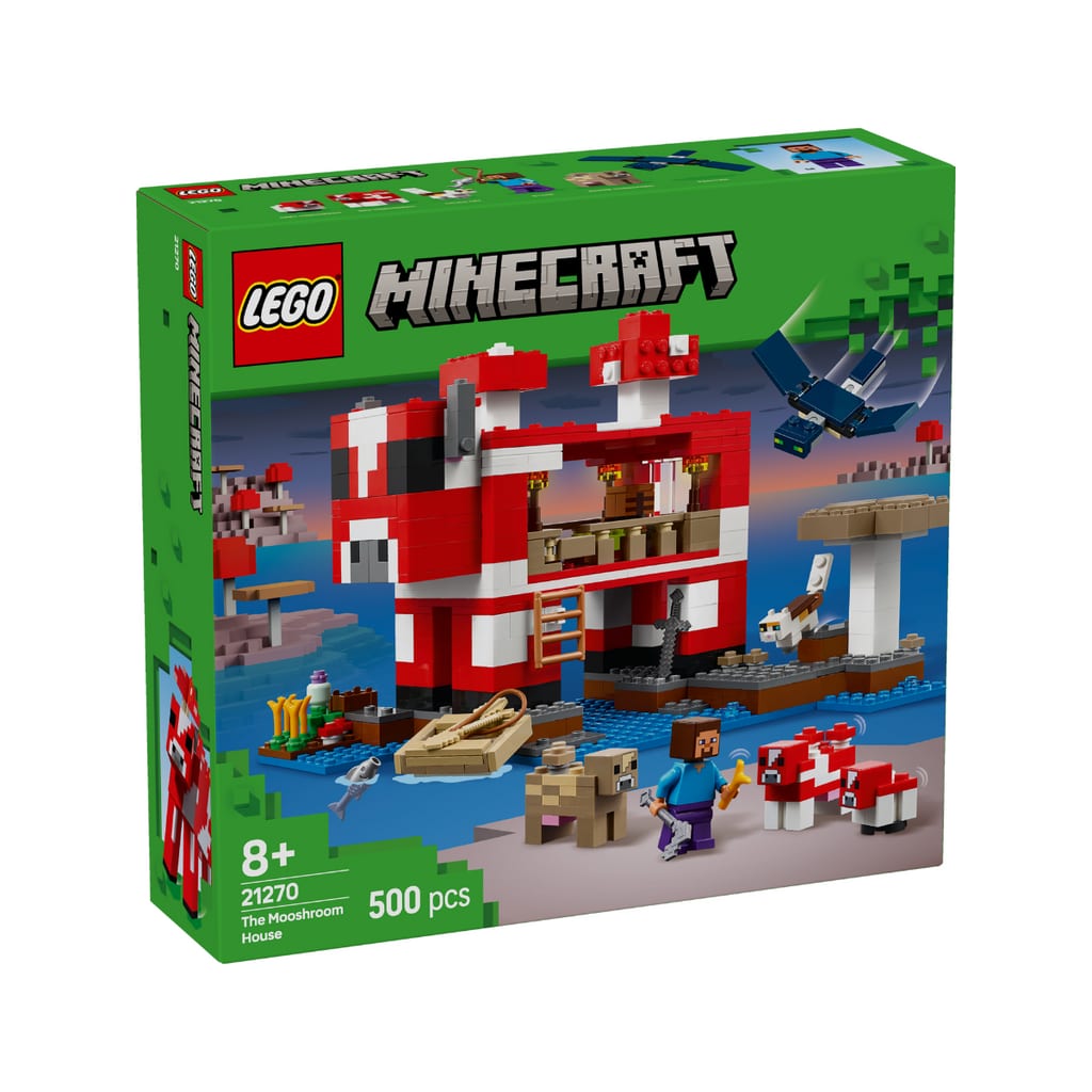  Đồ Chơi Lắp Ráp Ngôi Nhà Của Những Chú Bò Nấm LEGO MINECRAFT 21270 (500 chi tiết) 