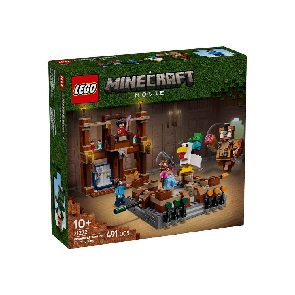 樂高與益智玩具:  森林大廈戰鬥場拼裝玩具 LEGO MINECRAFT 21272 (491 件) 