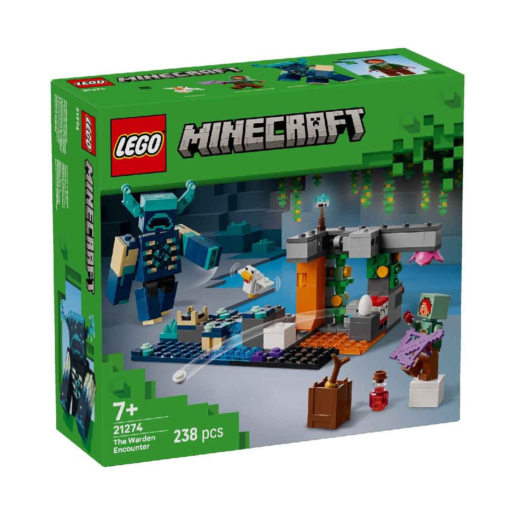 樂高與益智玩具:  與守衛的對抗 LEGO MINECRAFT 21274 (238個零件) 