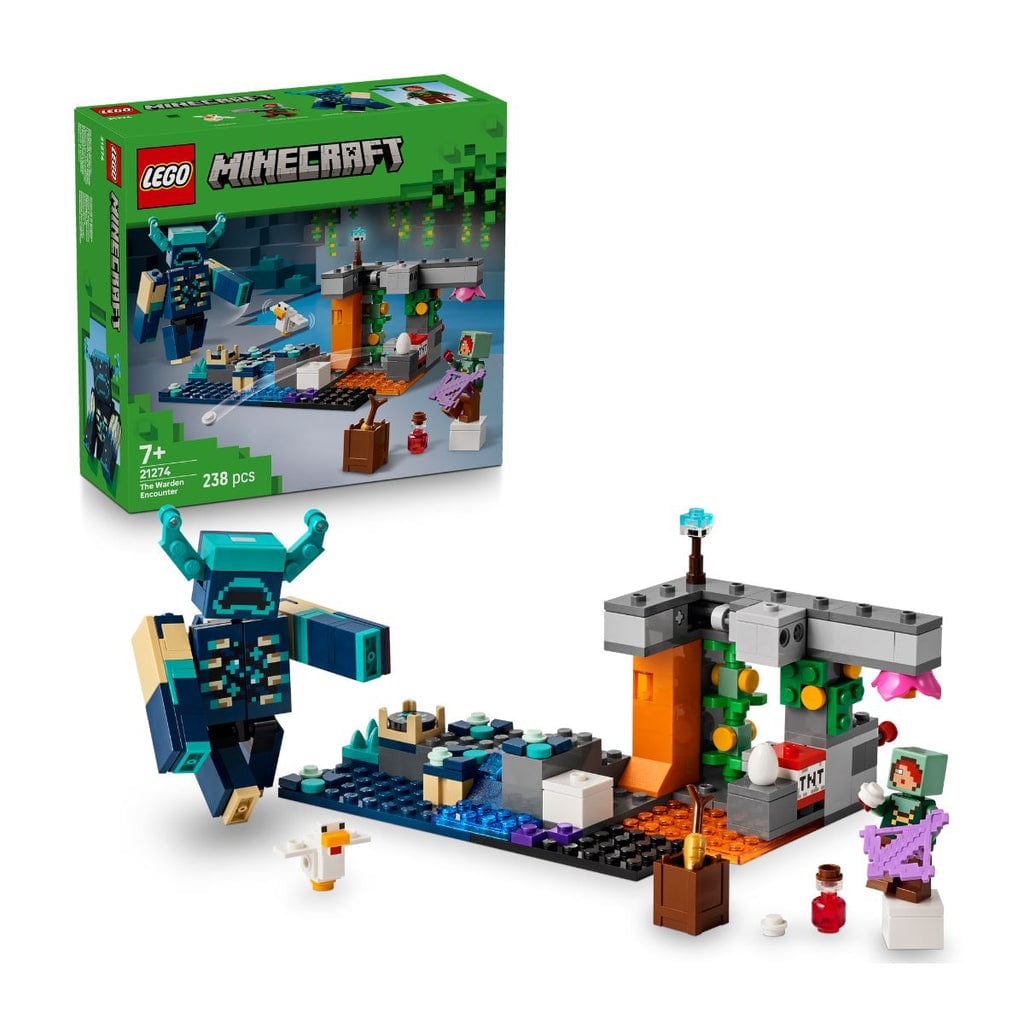 樂高與益智玩具:  與守衛的對抗 LEGO MINECRAFT 21274 (238個零件) 