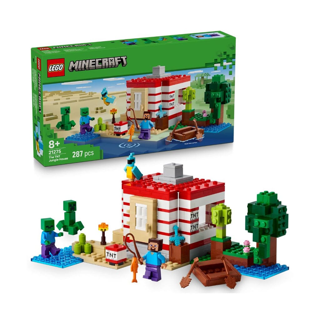 樂高與益智玩具:  森林中的TNT堡壘 LEGO MINECRAFT 21275 (287個零件) 