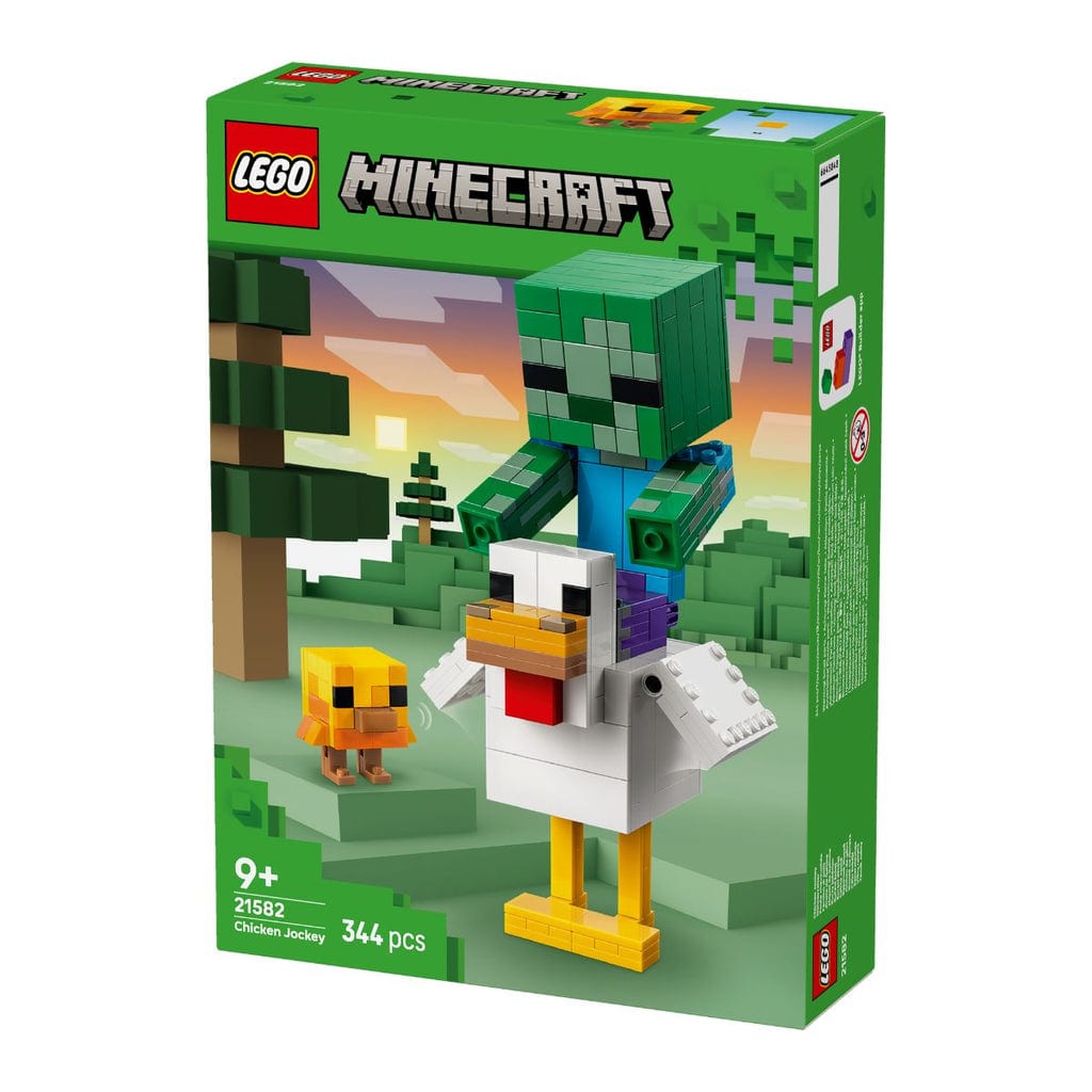 樂高與益智玩具:  雞騎士拼裝玩具 LEGO MINECRAFT 21582 (344個零件) 