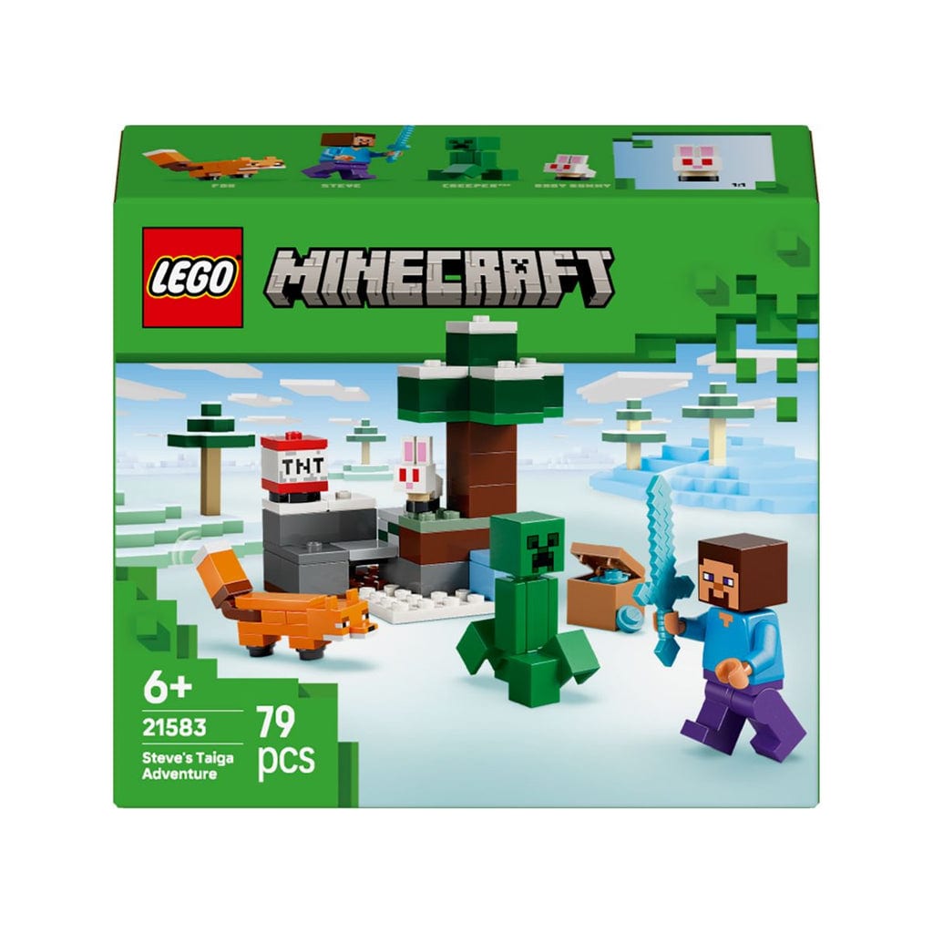樂高與益智玩具:  史蒂夫的泰加森林冒險 LEGO MINECRAFT 21583 (79 件) 