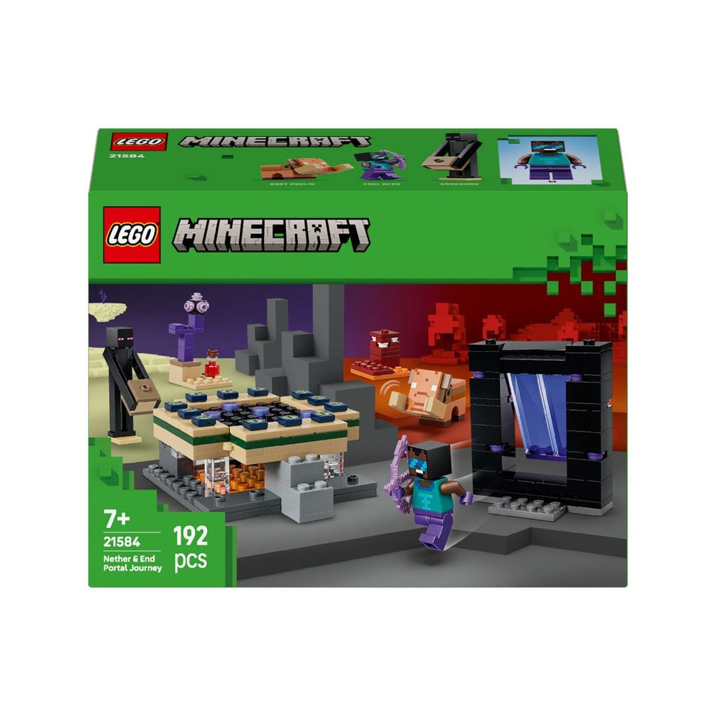 樂高與益智玩具:  穿越下界與終界的旅程 LEGO MINECRAFT 21584 (192 件) 