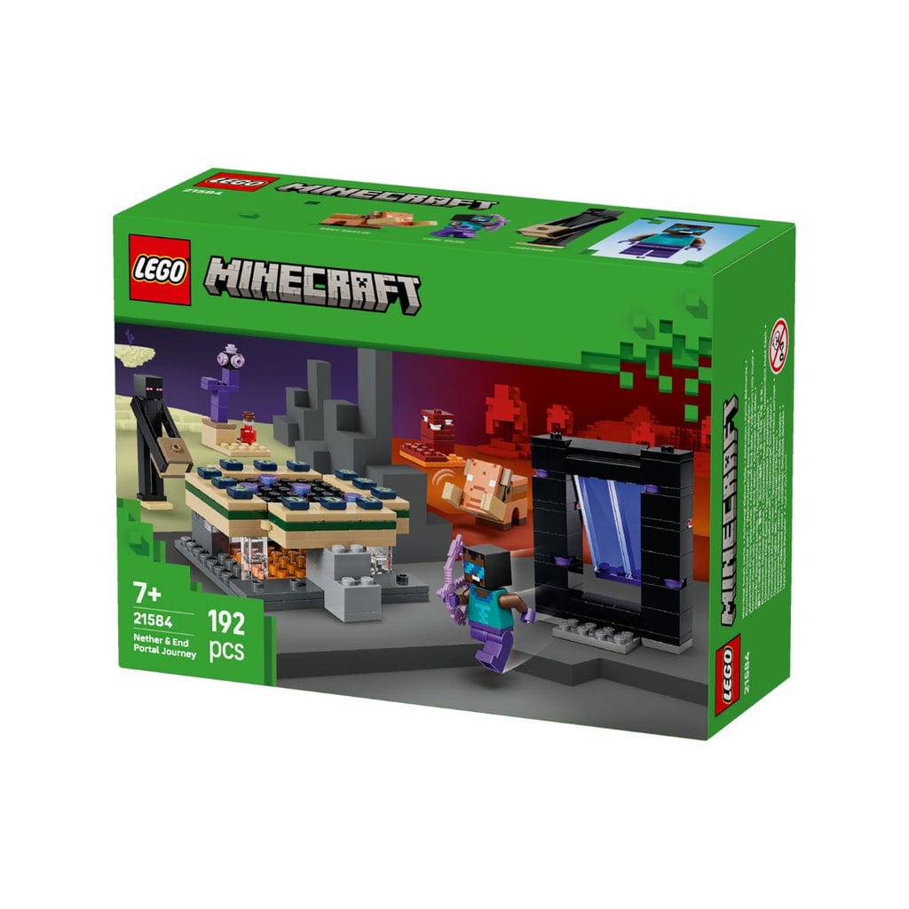  Đồ Chơi Lắp Ráp Hành Trình Qua Cổng Nether & End LEGO MINECRAFT 21584 (192 chi tiết) 
