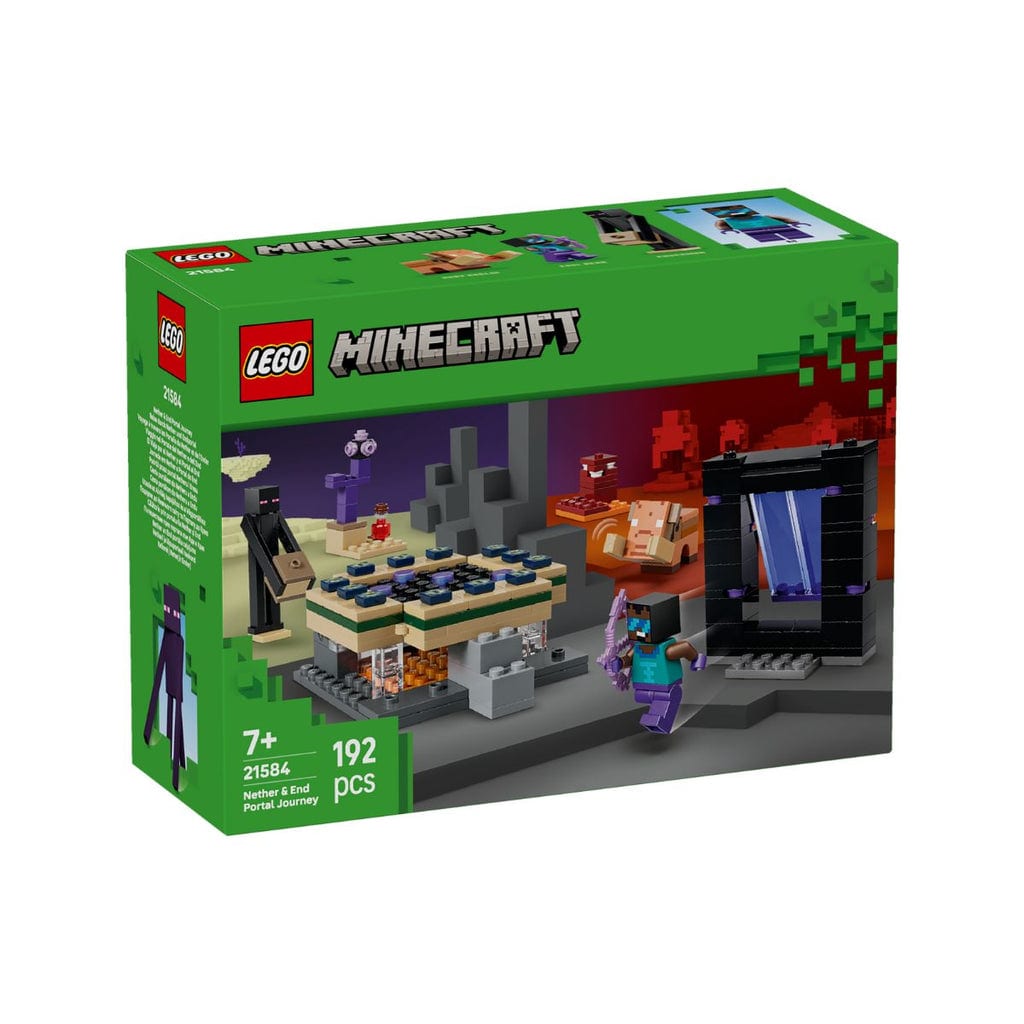  Đồ Chơi Lắp Ráp Hành Trình Qua Cổng Nether & End LEGO MINECRAFT 21584 (192 chi tiết) 