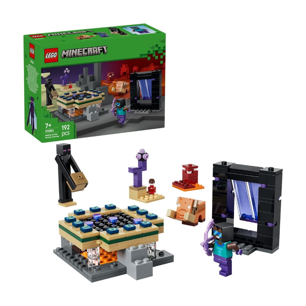 樂高與益智玩具:  穿越下界與終界的旅程 LEGO MINECRAFT 21584 (192 件) 