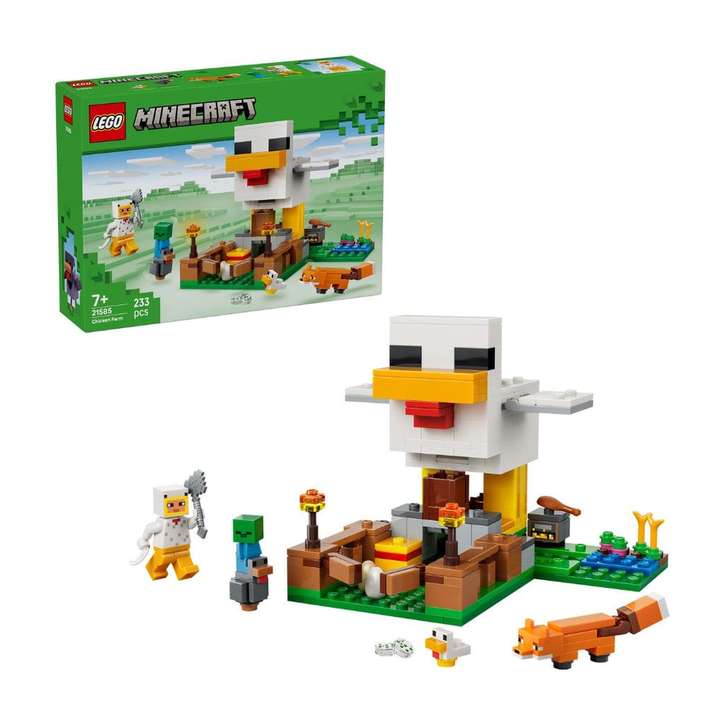 樂高與益智玩具:  雞場 LEGO MINECRAFT 21585 (233 件) 