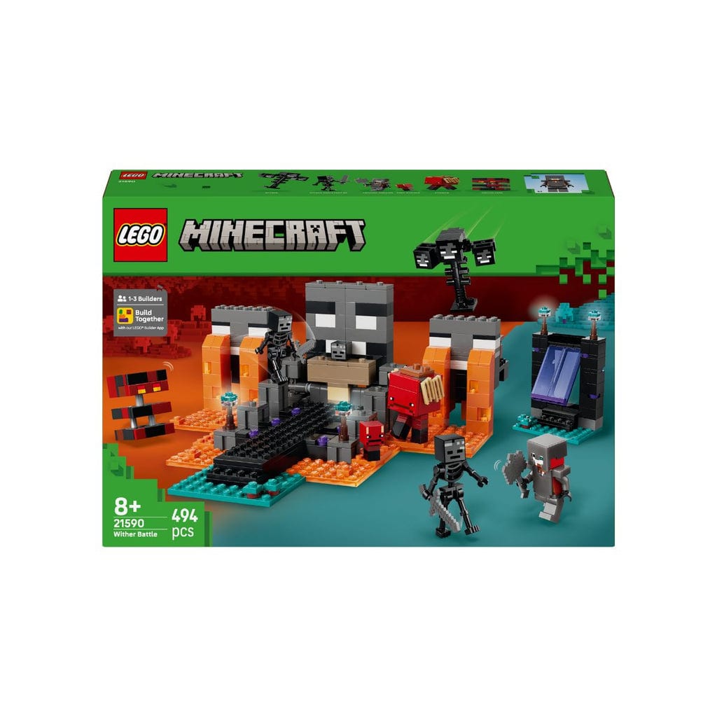樂高與益智玩具:  與凋零者的戰鬥拼裝玩具 LEGO MINECRAFT 21590 (494個零件) 