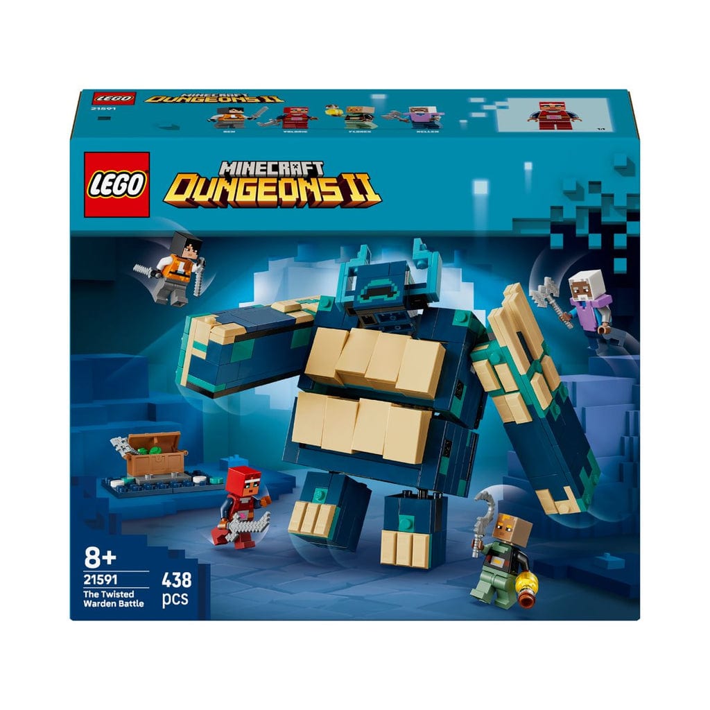 樂高與益智玩具:  與變異守衛的戰鬥拼裝玩具 LEGO MINECRAFT 21591 (438個零件) 