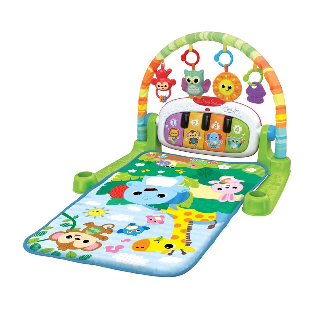 樂高與益智玩具:  綠色森林小動物音樂遊戲墊玩具 PEEK A BOO 240102 