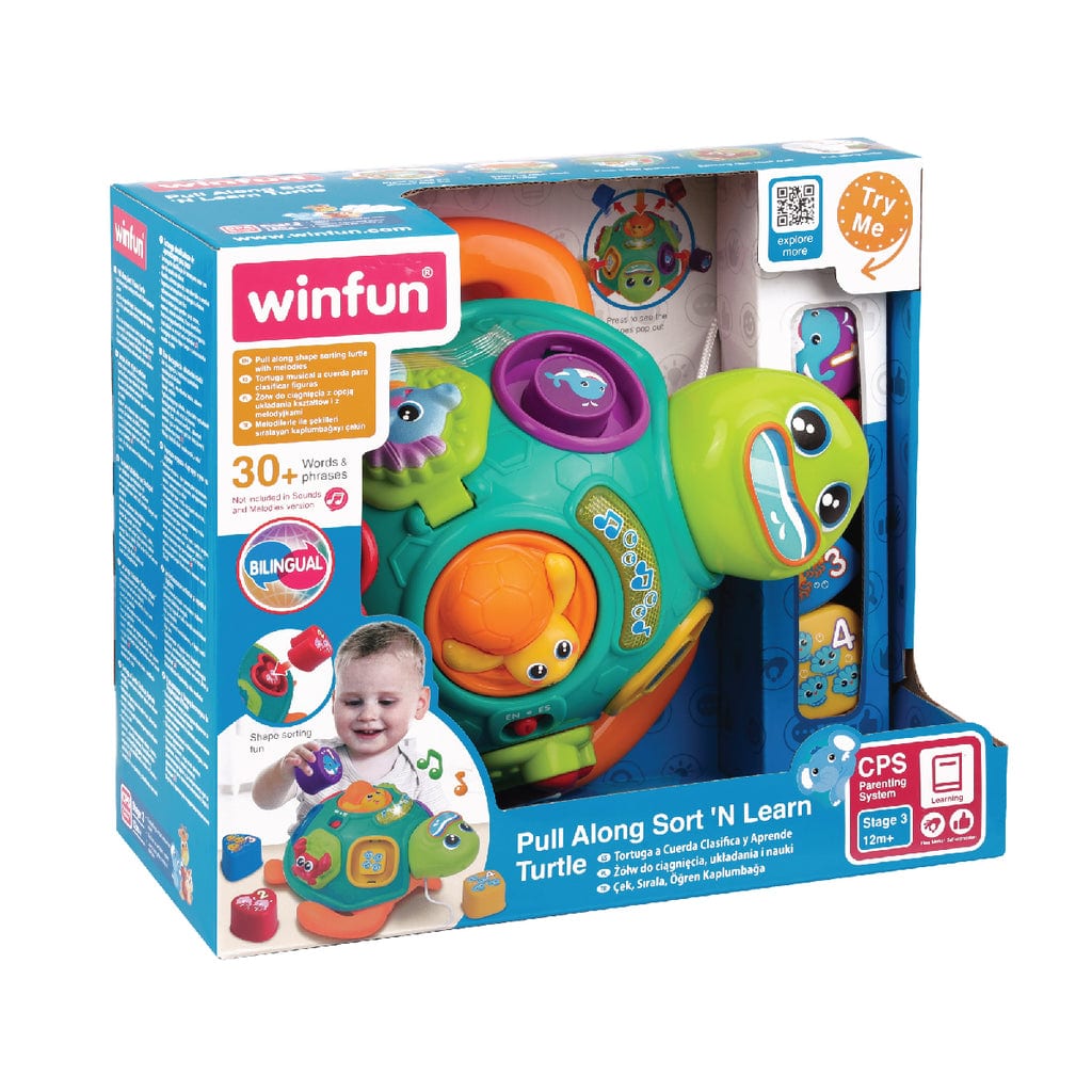 樂高與益智玩具:  學習形狀和顏色的小烏龜玩具 WINFUN 240301 