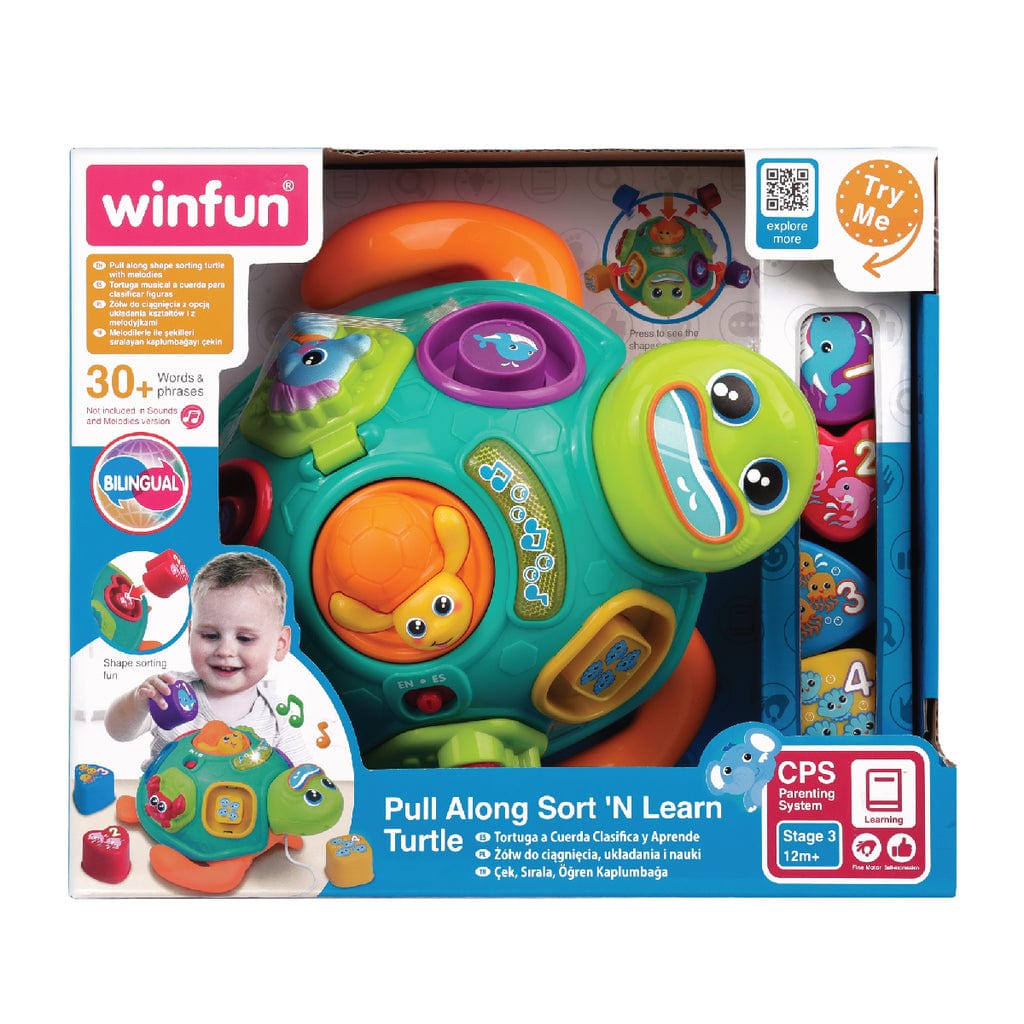 樂高與益智玩具:  學習形狀和顏色的小烏龜玩具 WINFUN 240301 