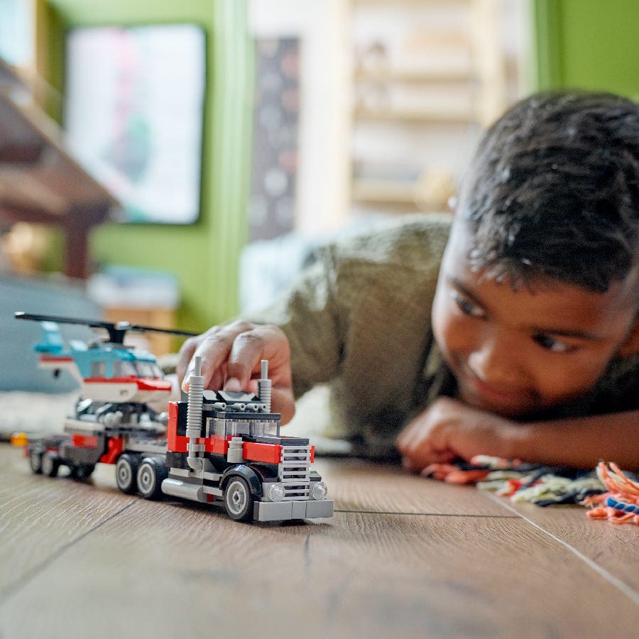  Đồ Chơi Lắp Ráp Xe tải vận chuyển trực thăng LEGO CREATOR 31146 (270 chi tiết) 