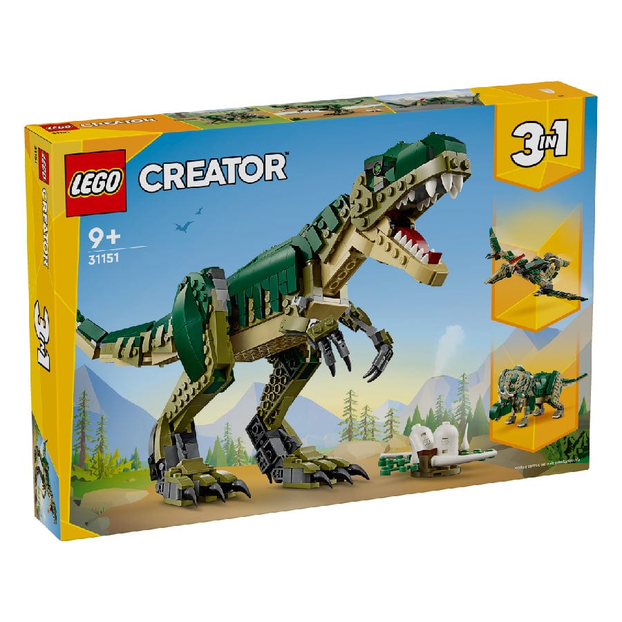 樂高與益智玩具:  霸王龍模型拼裝玩具 LEGO CREATOR 31151 (626 件) 